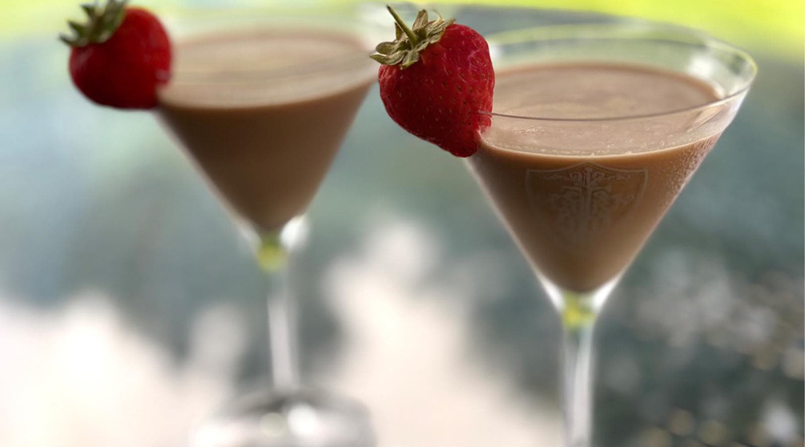 Strawberries and Cream Chocolate Martini
