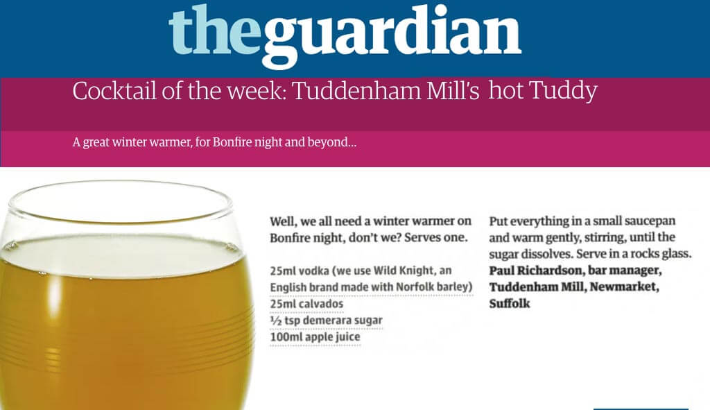 Cocktail of the Week in the Guardian