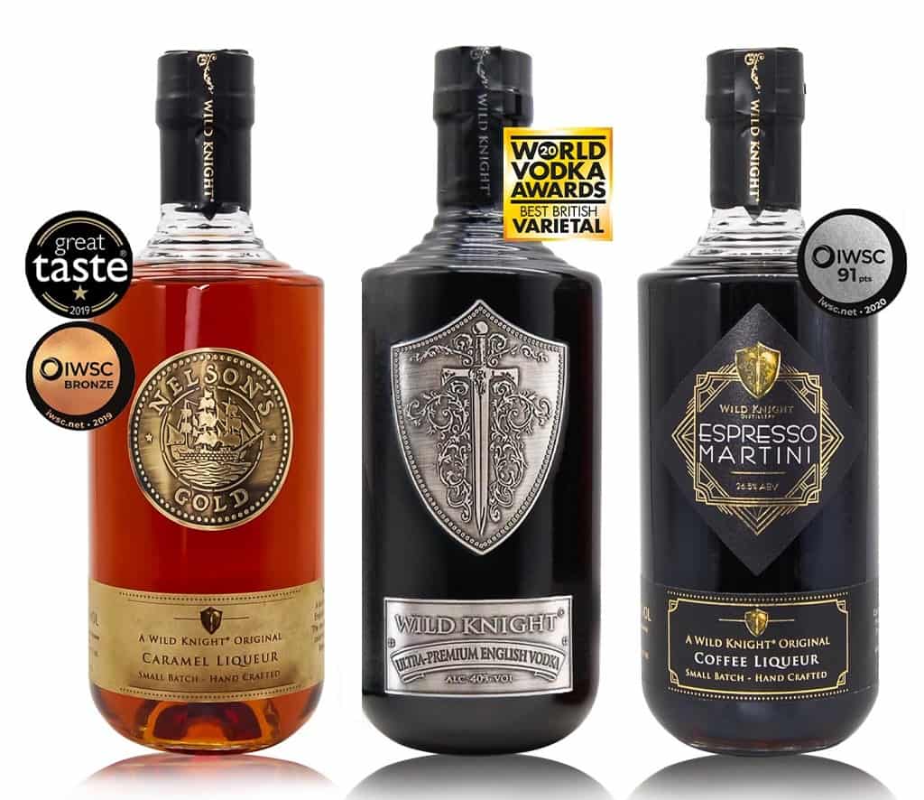 Wild Knight vodka and liqueur range