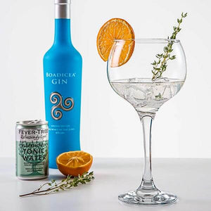 Boadicea Gin is perfect sipped over an ice cube, but is also the star in many cocktails. A 'Boadicea Gin Thyme' is one of our favourites. Top up with tonic and garnish with orange and thyme.