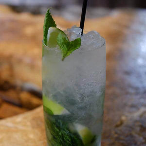 Wild Knight Vodka Mojito. Ingredients: 50 ml of Wild Knight® English Vodka, chilled, 12.5 ml sugar syrup, soda water to top up, 4 lime wedges, fresh mint, crushed ice. Deliciously refreshing.